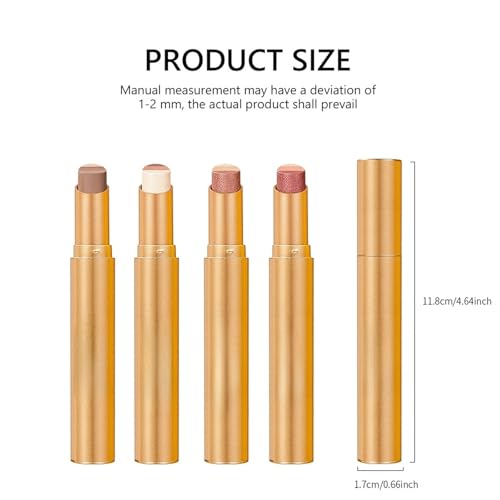3-in-1 Waterproof Eyeshadow Stick - Tri-Color Gradient Cream Shadow Pencil for Women, Long-Lasting & Easy to Blend - Variation 02
