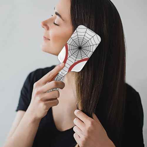 Detangler Hair Brush Hairbrush for Kids Boys Girls, Detangling Brush Smooth for Thin Long Curly Hair, Glide Through Tangles with Ease and Massage Scalp (White Eyes)