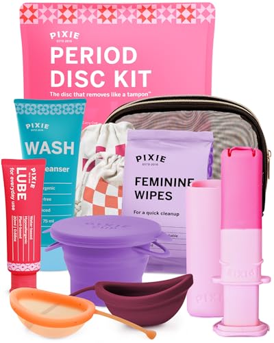 Pixie Menstrual Disc Kit - Medical-Grade Silicone, Medium & Large