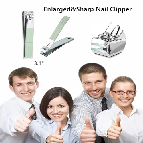 7-Piece Manicure Set with Nail Clippers and Travel Case
