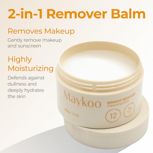 MAYKOO Makeup Remover Balm | Oil Cleanser for All Skin Types
