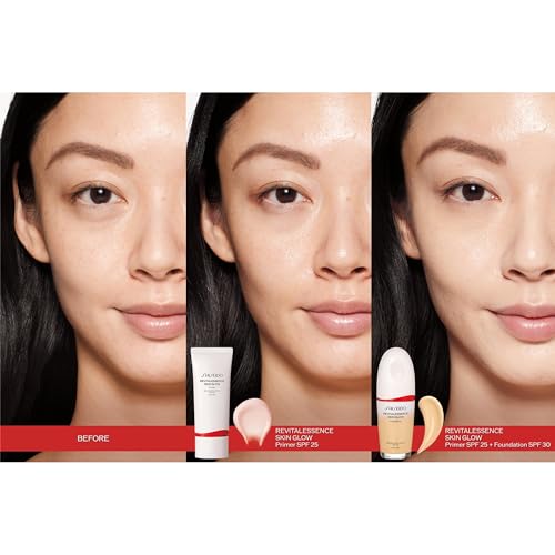 Shiseido RevitalEssence Skin Glow Primer SPF 25 - Instant Glow, 24-Hour Hydration Primer - 30 mL - Broad Spectrum SPF 25 - Non-Comedogenic - All Skin Types