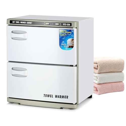 32L Hot Towel Warmer Cabinet with UV Sterilizer for Spa & Salon