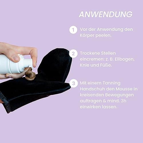 Anti-Ageing Self Tan Mousse (200 ml) - Self Tanning for the Body with Anti-Ageing Complex, Quick Drying and Non-Sticky Texture