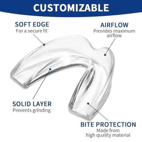 Mouth Guard for Grinding Teeth at Night,Mouthguards for Grinding of Teeth Protection for Teeth,Reusable Teeth Grinding,for Teeth Grinding, Night Guards for Teeth Grinding(4 Pack/Two Size)