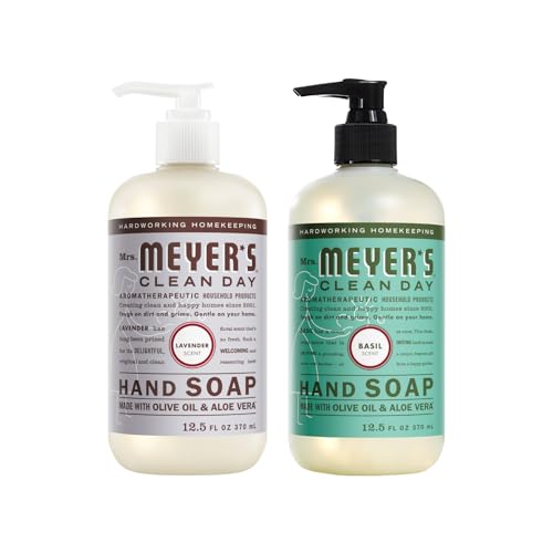 Mrs. Meyer's Basil & Lavender Hand Soap Variety Pack, 2 x 12.5 oz