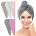 TENSTARS Hair Towel Wrap 5 Pack - 320GSM Microfiber Quick Dry