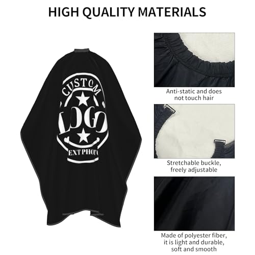 Custom Barber Cape with Logo - Personalized Haircut Apron