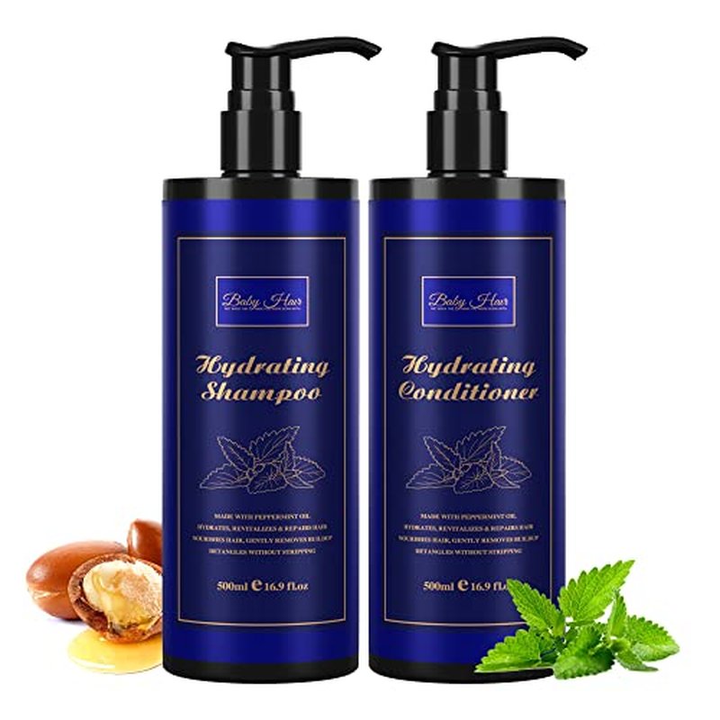Baby Hair Hydrating Shampoo & Conditioner Set for All Hair Types - 33.8oz