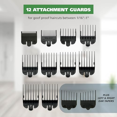 Wahl Rechargeable Cord/Cordless Hair Clipper Kit with 12 Guards