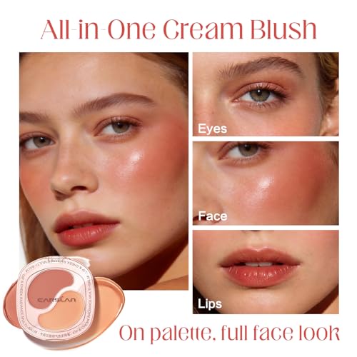 CARSLAN Cream Blush Palette - Dual Shade Matte & Dewy