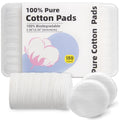 100% Cotton Rounds (150 Count) - Dual-Texture Makeup Remover Pads