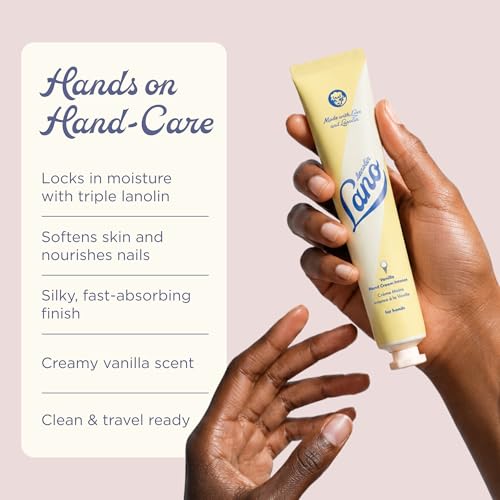 Lanolips Hand Cream with Lanolin, Shea Butter & Vitamin E 50ml