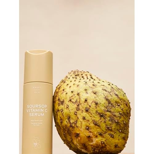 SWEET JULY SKIN Soursop Vitamin C Serum - Soursop, Ferulic Acid & Green Tea, Daily Face Serum for All Skin Types, Hydrating, Firming, Improves Dullness, Clean & Fragrance Free 1 Fl. oz