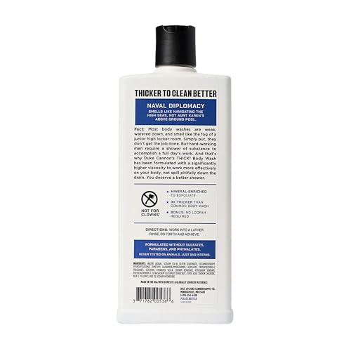 Duke Cannon Supply Co. THICK High-Viscosity Body Wash for Men THICK IN A BOX Variety 3 Pack - Premium Ingredients, Plant-Based Thickeners, Superior Lather, Natural Exfoliate, 17.5 Fl Oz (3 Pack)