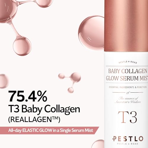 PESTLO T3 Glow Collagen Set: Mist + Glow Mask ? Dual Vegan Collagen Boost for Elasticity, Firmness & Radiant Skin