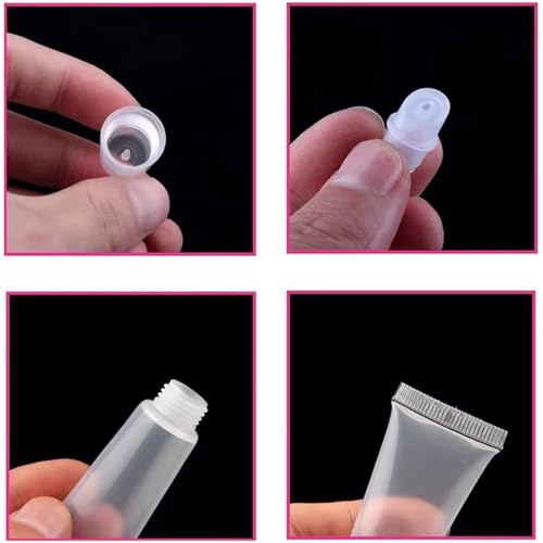 20pcs Empty Lip Gloss Tubes 10ml & 15ml Refillable DIY