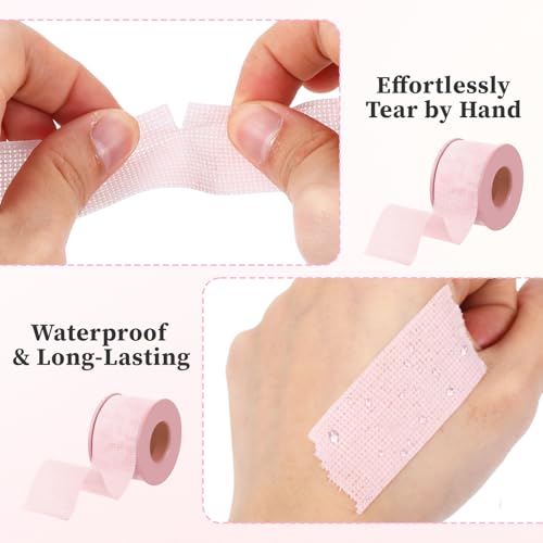 Lash Extension Tape - 4 Rolls, Breathable Silicone Gel, Sensitive Skin