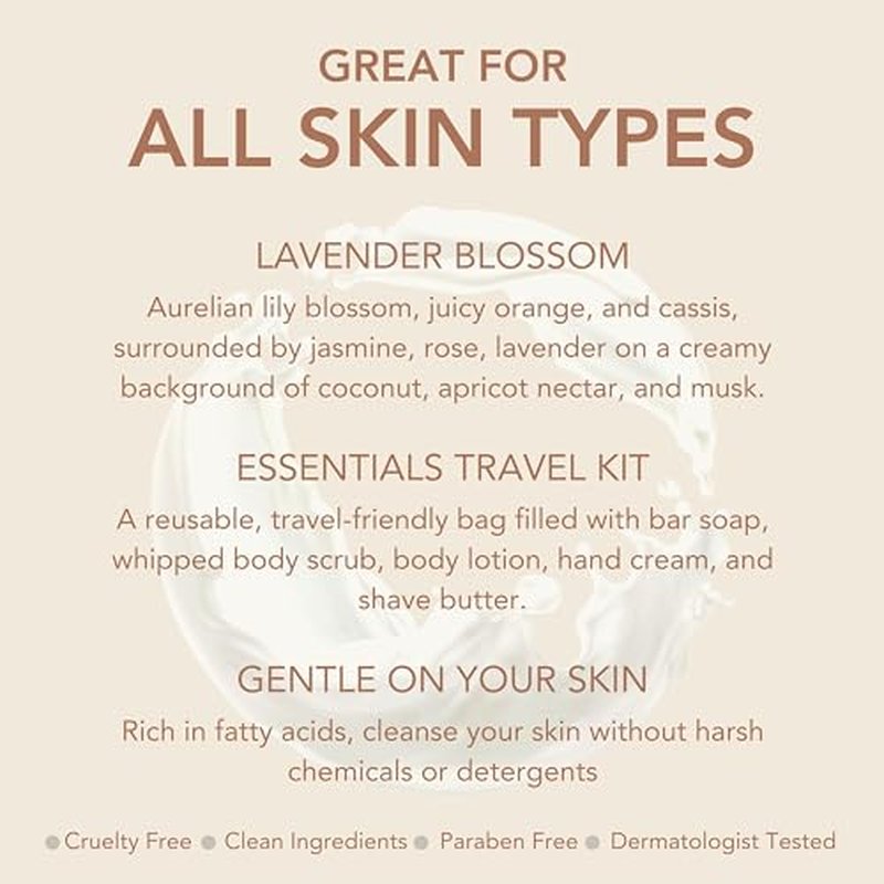 Dionis Goat Milk Lavender Travel Set - Hand Cream & Body Essentials