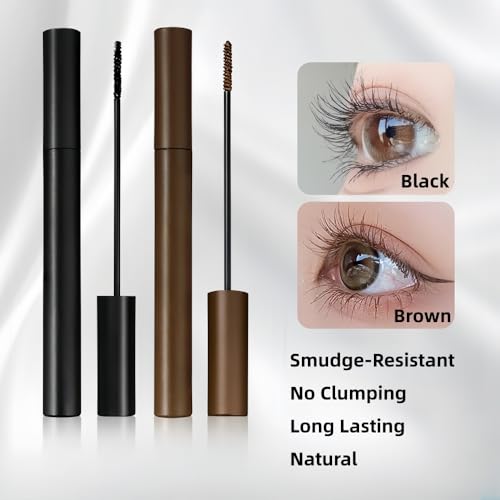 Waterproof Mascara with Ultra-Fine Brush for Sparse Lashes