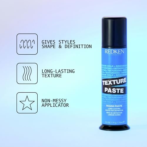Redken Texturizing Paste – Medium Hold, Flexible Styling, 3.4 oz