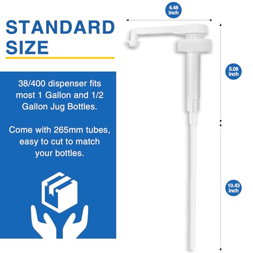 2Pcs Gallon Pump Dispenser 38-400 Leak Proof