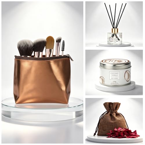 LILY ROY 17-Piece Coconut Vanilla Spa Gift Set - Hydrating Bath Basket