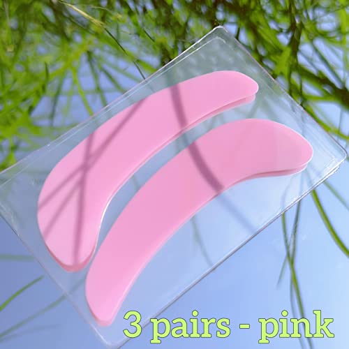 Reusable Eye Pad Under Eye Patches Silicone Lash Lift Cover Eyelash Extension Patch 6 Pair Lower Lash Isolation Pads For Sensitive Skin During Eyelash Perm Lamination or Lash Extensions Remover