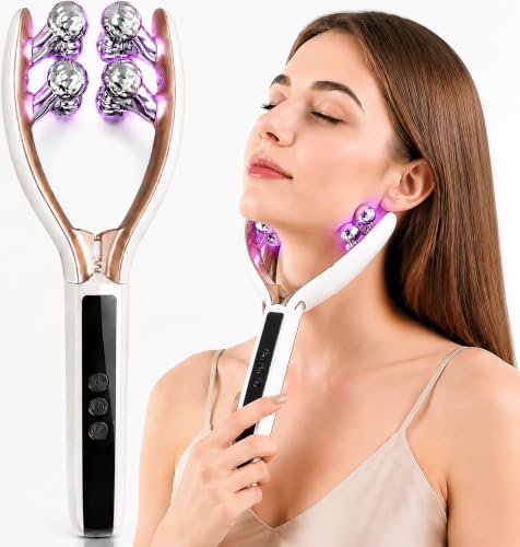 Microcurrent Face Massager with LCD Display - Facial Sculpting & Lymphatic Drainage