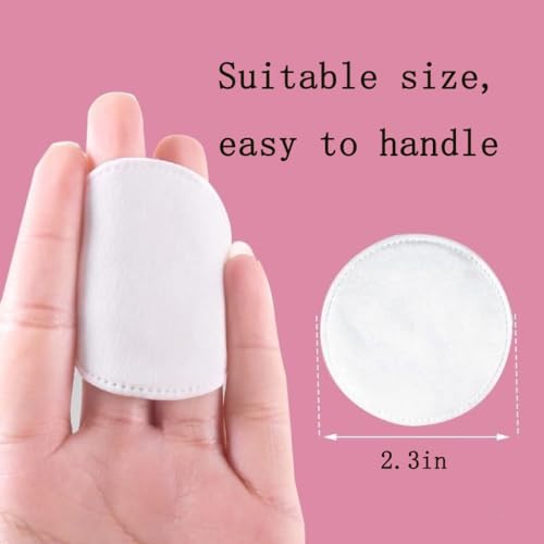 Organic Cotton Makeup Remover Pads (300 Count) - Lint Free