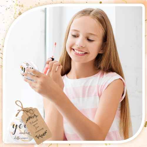 Tradder 50 Sets Compact Mirrors Bulk Women Gifts Inspirational Appreciation Employee Quinceanera Gifts Small Purse Pocket Makeup Mirrors for Mother's Day Coworker Nurse Bridal Souvenir Bag(White Gold)