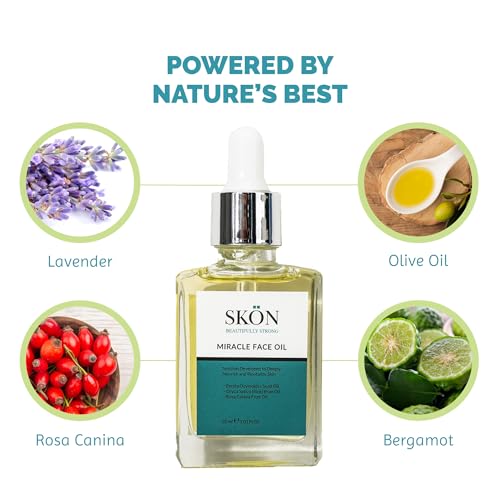 Sk?n Miracle Face Oil ? 30ml Fast Absorbing Natural Serum with 22 Plant-Based Oils | Vegan Botanical Facial Oil for Glowing, Dewy & Smooth Skin | Lightweight Daily Moisturizer & Hydrating Face Serum