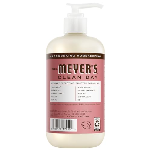 Mrs. Meyer’s Clean Day Rosemary Hand Soap 12.5 Fl Oz - Moisturizing Liquid Hand Wash