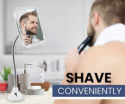Mirrorvana Flexible Fogless Shower Mirror with Adjustable Gooseneck