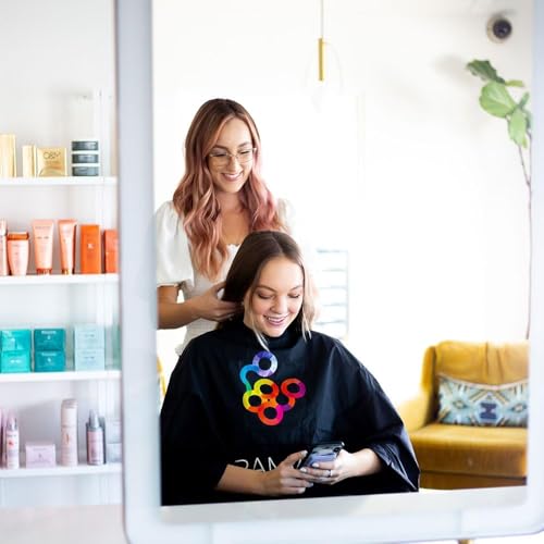 FRAMAR Black Color Cover Salon Cape for Hair Dye & Coloring, Adjustable Neck, Water-Resistant, Reusable