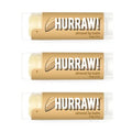 Hurraw! Almond Lip Balm, 3 Pack: Organic, Certified Vegan, Cruelty and Gluten Free. Non-GMO, 100% Natural Ingredients. Bee, Shea, Soy and Palm Free. Made in USA