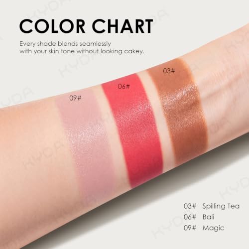 KYDA Cream Bronzer Balm with Mirror - Blendable Face Makeup