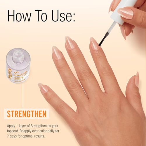 Nail Tek Formula 2 Nail Strengthener Polish Repair for Weak Nails 0.5 oz - Professional Nail Treatment