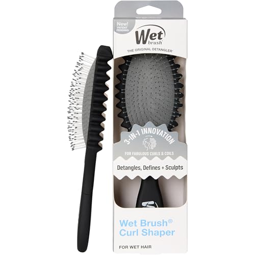 Wet Brush Curl Shaper Detangler Brush for Curly & Coily Hair