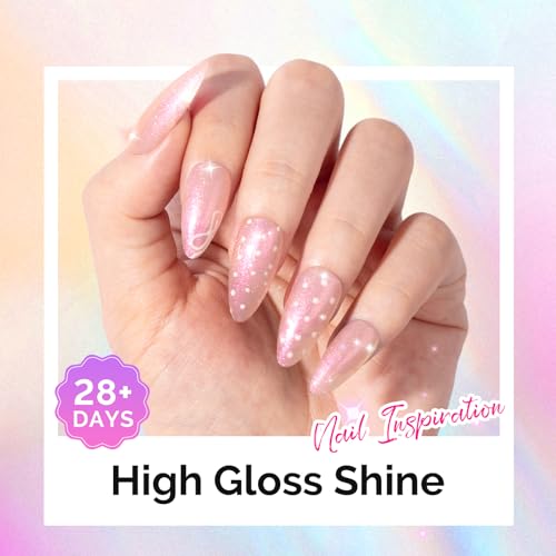 MelodySusie Pink Holographic Gel Nail Polish - 0.5oz UV/LED
