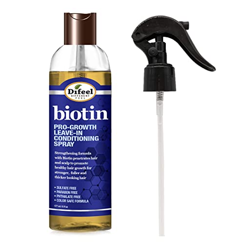 Difeel Biotin 4-PC Hair Growth Shampoo & Hair Care Collection - Includes 33.8oz Shampoo, 6oz Leave in Conditioner, 8oz Hair Mask and 2.5oz Hair Oil
