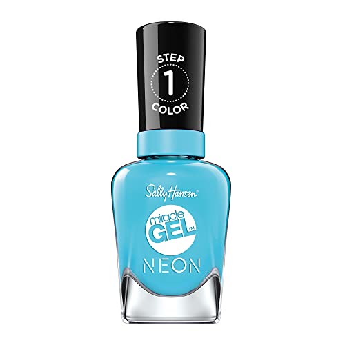 Sally Hansen Miracle Gel Neons Nail Polish - 53 Miami Ice (Neon Blue)