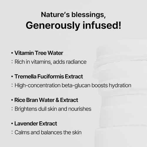 Veramore Rice & Vitamin Glow Cleansing Pads ? Dual-Sided Brightening & Hydrating Toner Pads with Mushroom Extract & Hyaluronic Acid, Niacinamide | Gentle Exfoliating K-Beauty, 70 Count (5.07 fl oz)