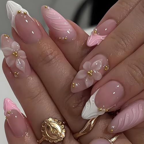 Press On Nails Kit - 24pc Salon Almond Nails