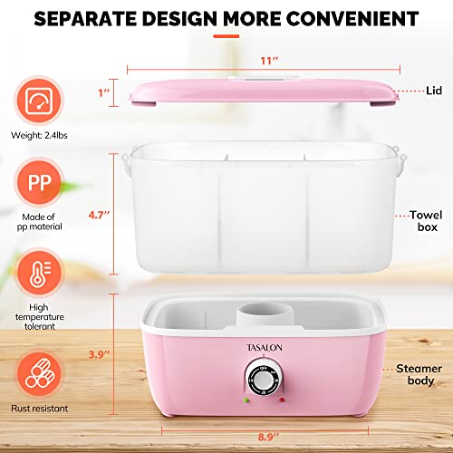 TASALON Hot Towel Steamer - 5 Minute Heat, Portable Spa Warmer