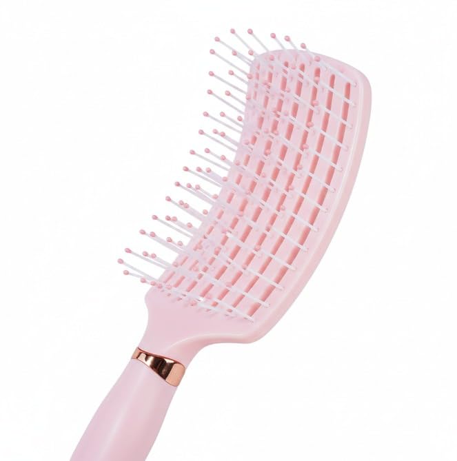 Detangler Hair Brush with Soft Bristles for Wet & Dry Hair