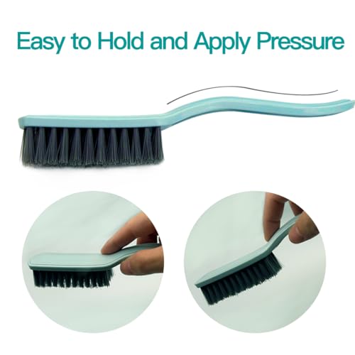 Handle Grip Foot Brush Two Sided Fingernail Brush Curved Handle Foot Brush Home Laundry Cleaning Shoes Clothes Toes Nails Scrubber,8 PCS