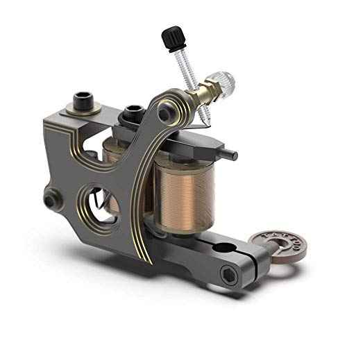 STIGMA Tattoo Machine CNC Carved from Italy Handmade Tattoo Coil Machines Gun 10/12 Wrap Coils for Liner/Shader TMSL002