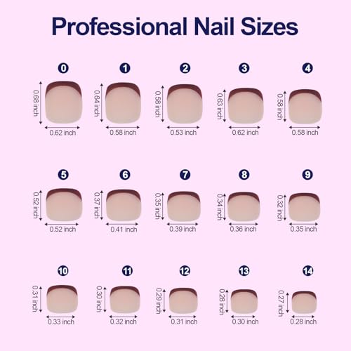 Plauva French Tip Press-On Toenails, 150 pcs Soft Gel Nail Tips