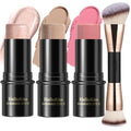 Hilareco Cream Contour Stick Kit - 3 Shades, Waterproof